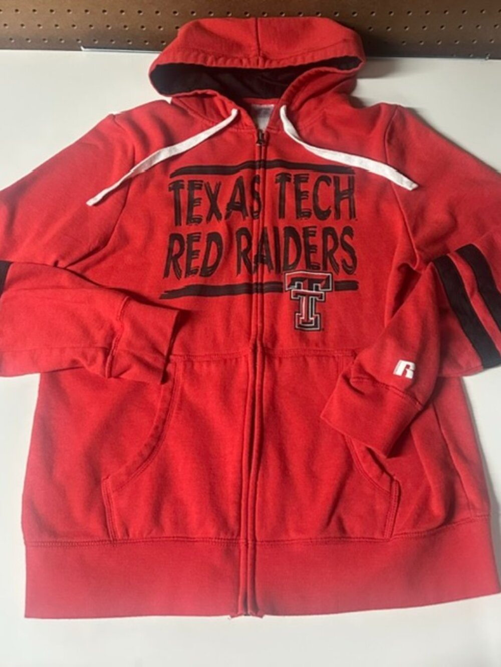 Russell Athletic Texas Tech Red Raiders Ladies Large (12-14) Zip Up Hoodie